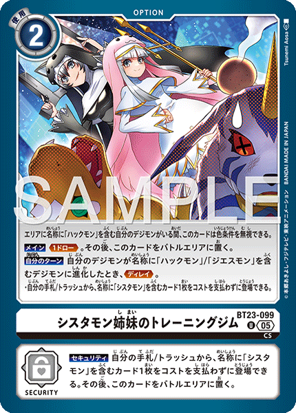 BT23-099The Sistermon Sisters Training Gym