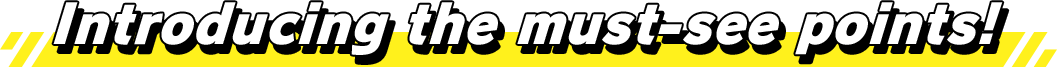Introducing the must-see points!