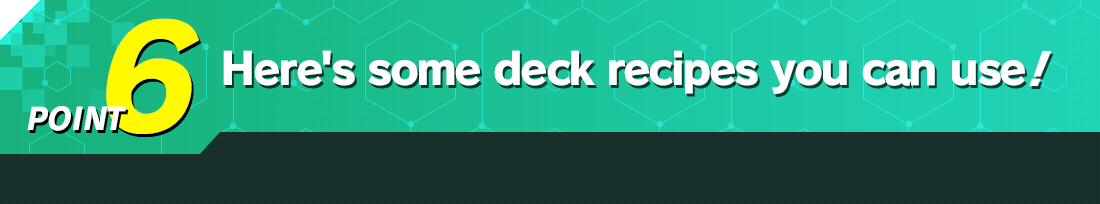 Here's some deck recipes you can use!