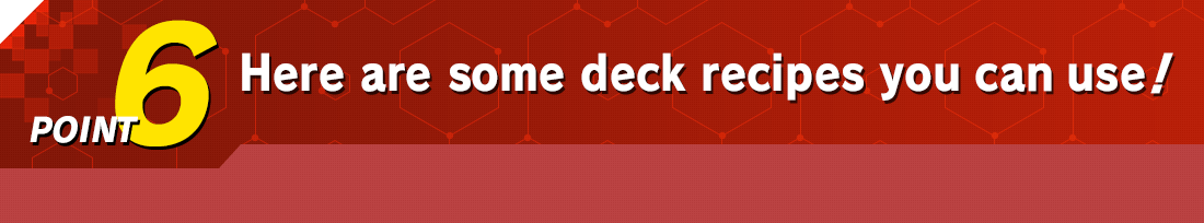 POINT6 Here are some deck recipes you can use!