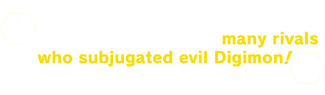The card lineup includes many rivals who subjugated evil Digimon!