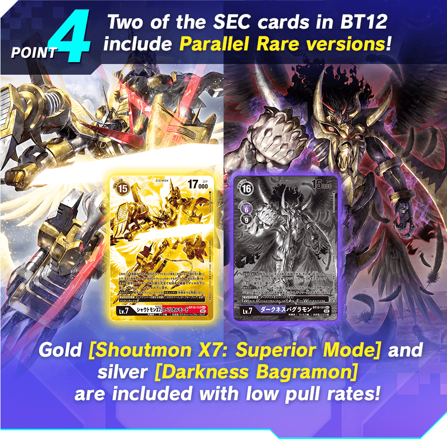 POINT4 Two of the SEC cards in BT12 include Parallel Rare versions!