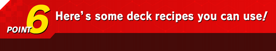 Here’s some deck recipes you can use!