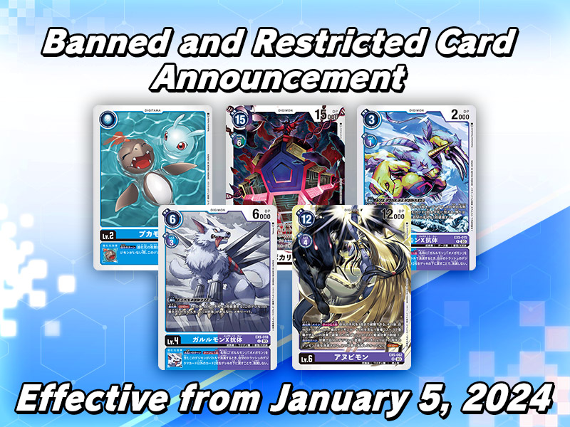 UPDATE: Digimon TCG Global June 1st Ban List Announced